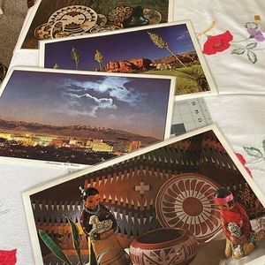 Retro/Vintage set of 4 placemats, southwestern, albuquerque souvenirs